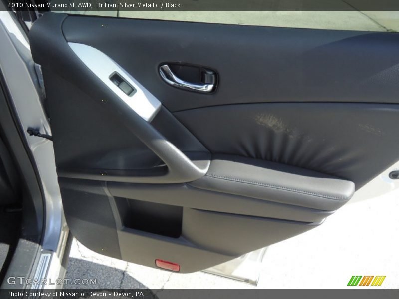 Brilliant Silver Metallic / Black 2010 Nissan Murano SL AWD