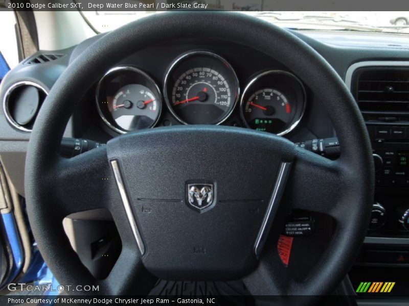 Deep Water Blue Pearl / Dark Slate Gray 2010 Dodge Caliber SXT