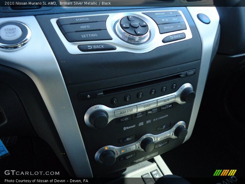 Brilliant Silver Metallic / Black 2010 Nissan Murano SL AWD