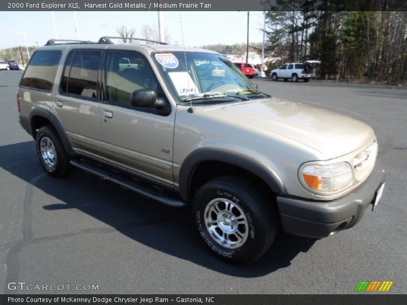 Harvest Gold Metallic / Medium Prairie Tan 2000 Ford Explorer XLS