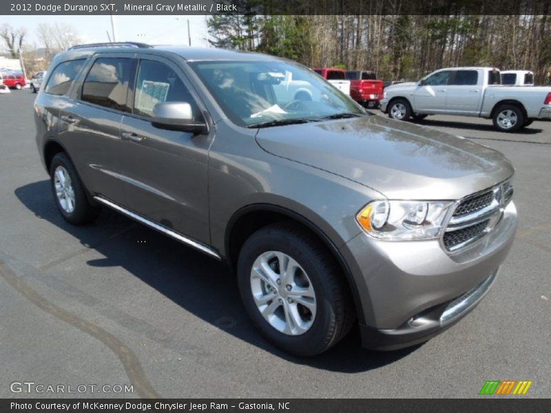 Mineral Gray Metallic / Black 2012 Dodge Durango SXT