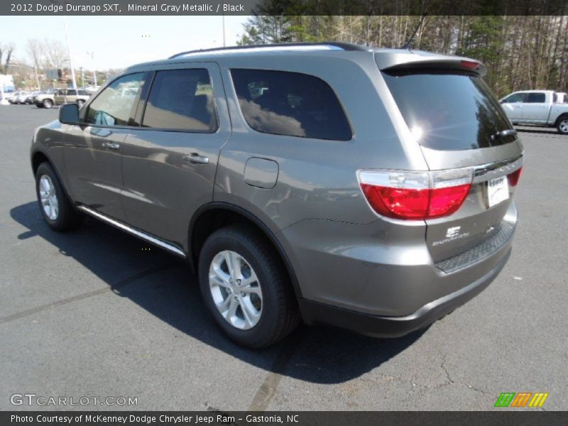 Mineral Gray Metallic / Black 2012 Dodge Durango SXT