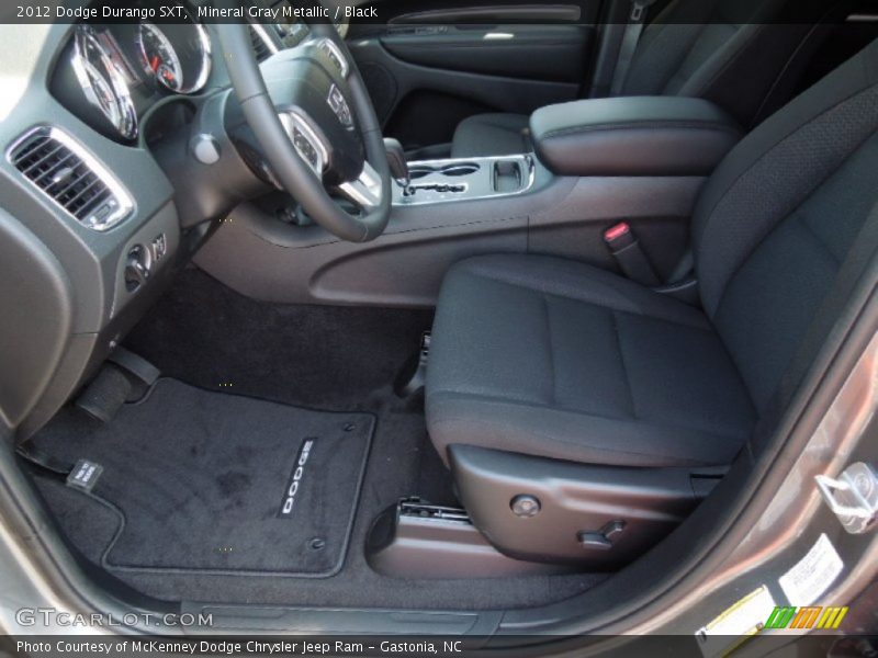 Mineral Gray Metallic / Black 2012 Dodge Durango SXT