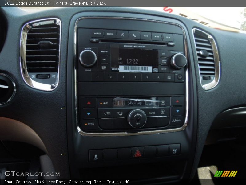 Mineral Gray Metallic / Black 2012 Dodge Durango SXT