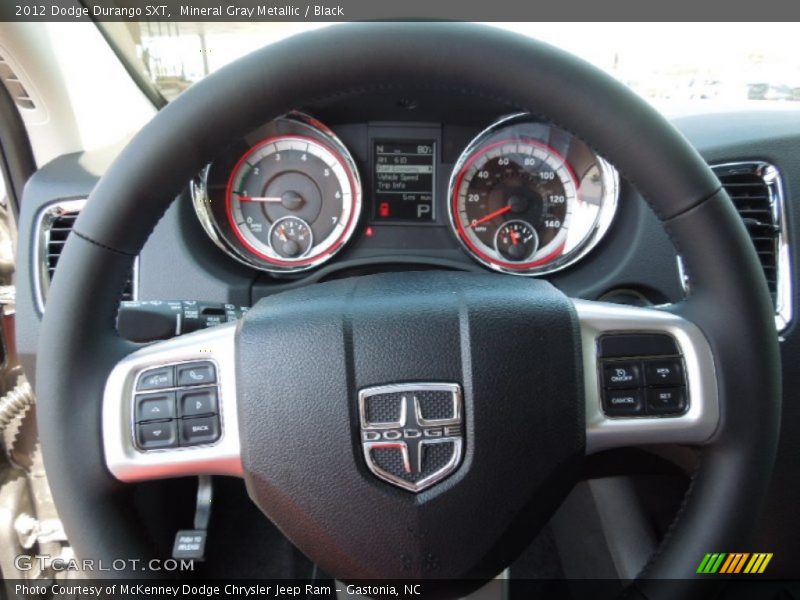 Mineral Gray Metallic / Black 2012 Dodge Durango SXT