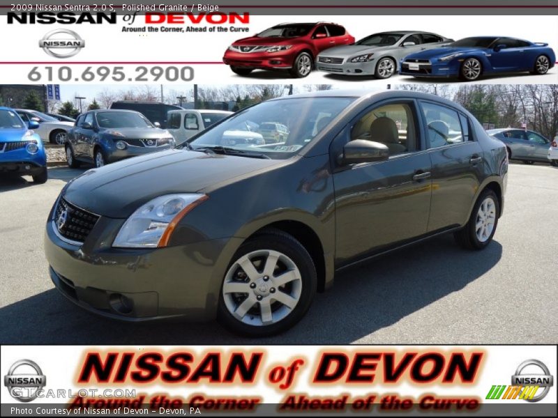 Polished Granite / Beige 2009 Nissan Sentra 2.0 S