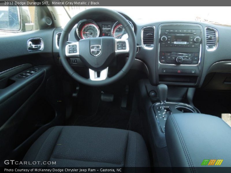 Mineral Gray Metallic / Black 2012 Dodge Durango SXT