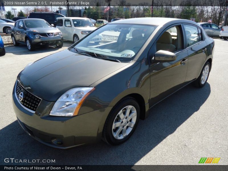 Polished Granite / Beige 2009 Nissan Sentra 2.0 S
