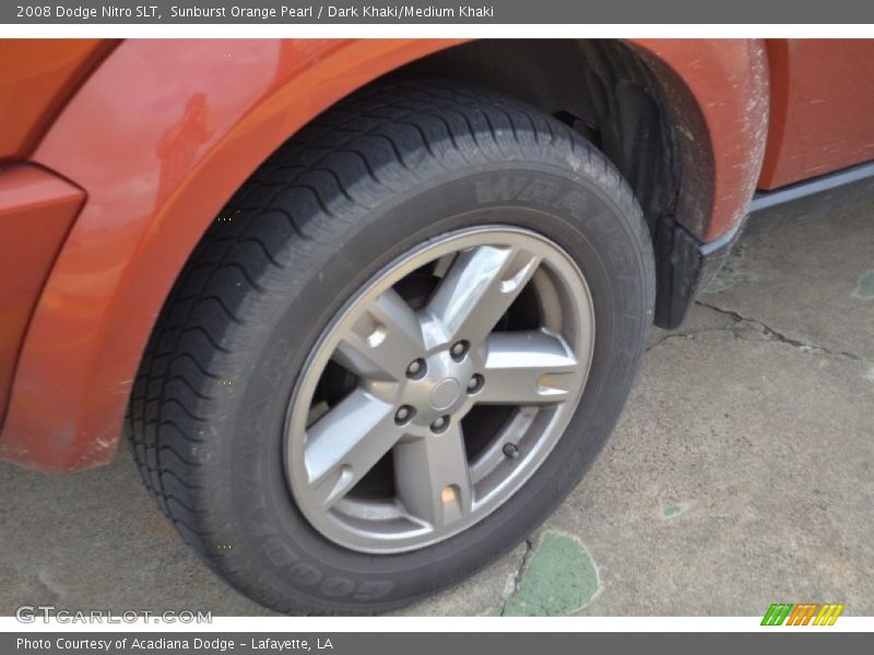 Sunburst Orange Pearl / Dark Khaki/Medium Khaki 2008 Dodge Nitro SLT