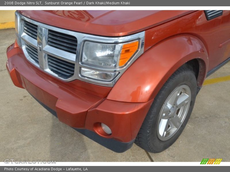 Sunburst Orange Pearl / Dark Khaki/Medium Khaki 2008 Dodge Nitro SLT