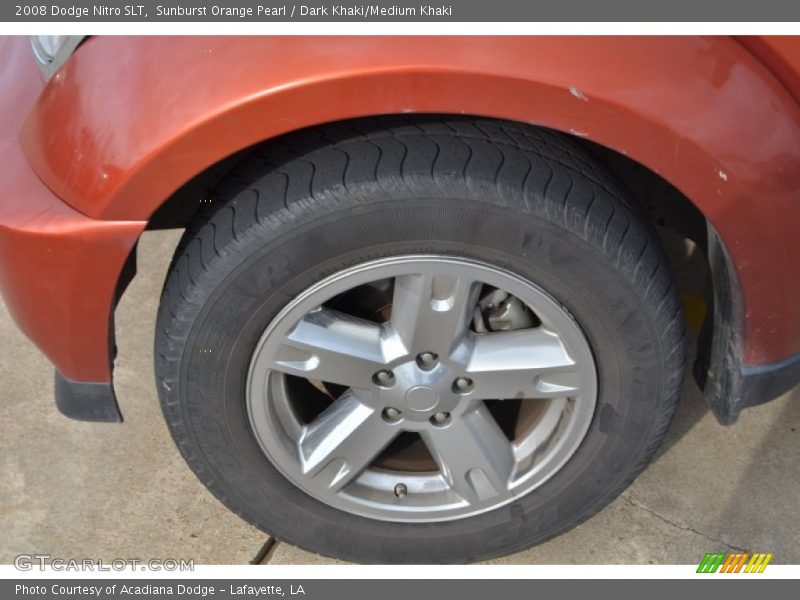 Sunburst Orange Pearl / Dark Khaki/Medium Khaki 2008 Dodge Nitro SLT