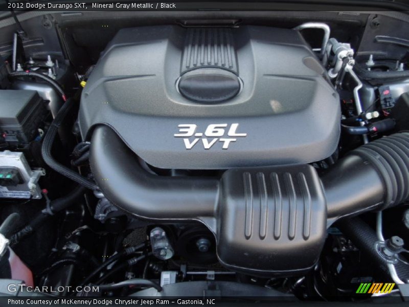 Mineral Gray Metallic / Black 2012 Dodge Durango SXT