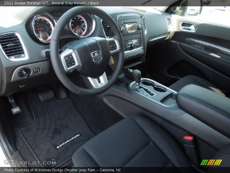 Mineral Gray Metallic / Black 2012 Dodge Durango SXT
