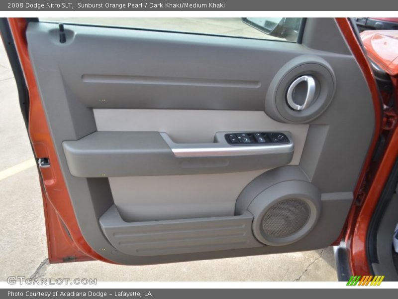 Sunburst Orange Pearl / Dark Khaki/Medium Khaki 2008 Dodge Nitro SLT