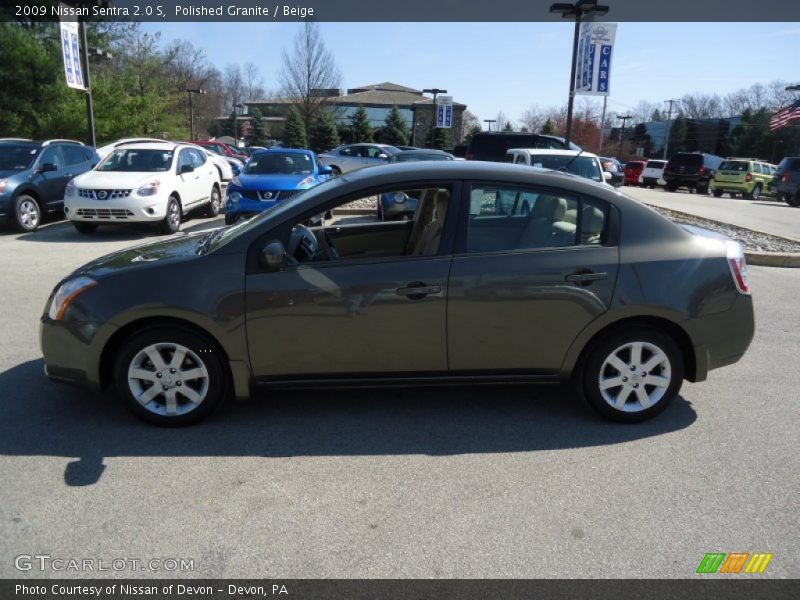 Polished Granite / Beige 2009 Nissan Sentra 2.0 S