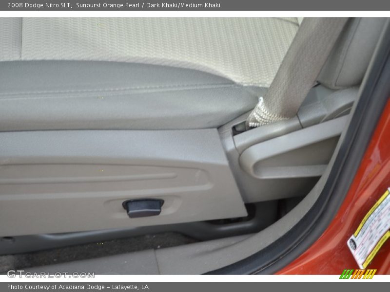 Sunburst Orange Pearl / Dark Khaki/Medium Khaki 2008 Dodge Nitro SLT