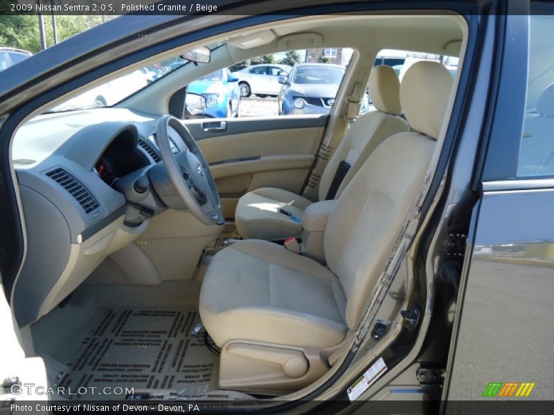 Polished Granite / Beige 2009 Nissan Sentra 2.0 S