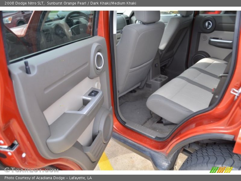 Sunburst Orange Pearl / Dark Khaki/Medium Khaki 2008 Dodge Nitro SLT