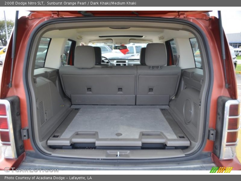 Sunburst Orange Pearl / Dark Khaki/Medium Khaki 2008 Dodge Nitro SLT