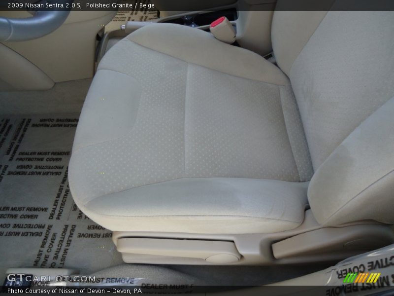 Polished Granite / Beige 2009 Nissan Sentra 2.0 S