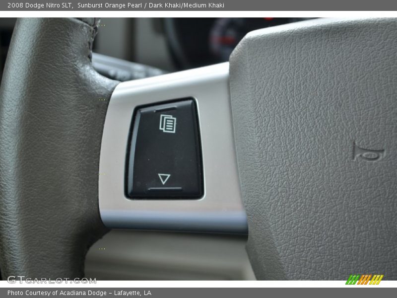 Sunburst Orange Pearl / Dark Khaki/Medium Khaki 2008 Dodge Nitro SLT