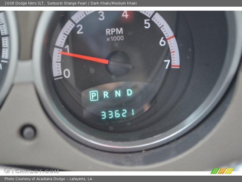 Sunburst Orange Pearl / Dark Khaki/Medium Khaki 2008 Dodge Nitro SLT