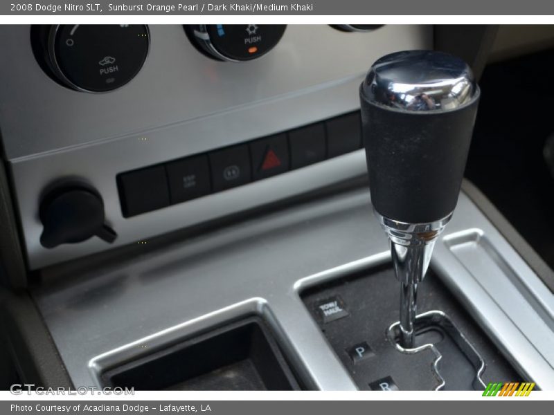 Sunburst Orange Pearl / Dark Khaki/Medium Khaki 2008 Dodge Nitro SLT