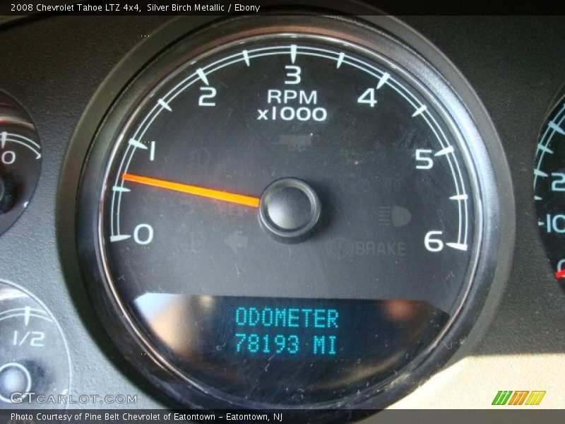Silver Birch Metallic / Ebony 2008 Chevrolet Tahoe LTZ 4x4