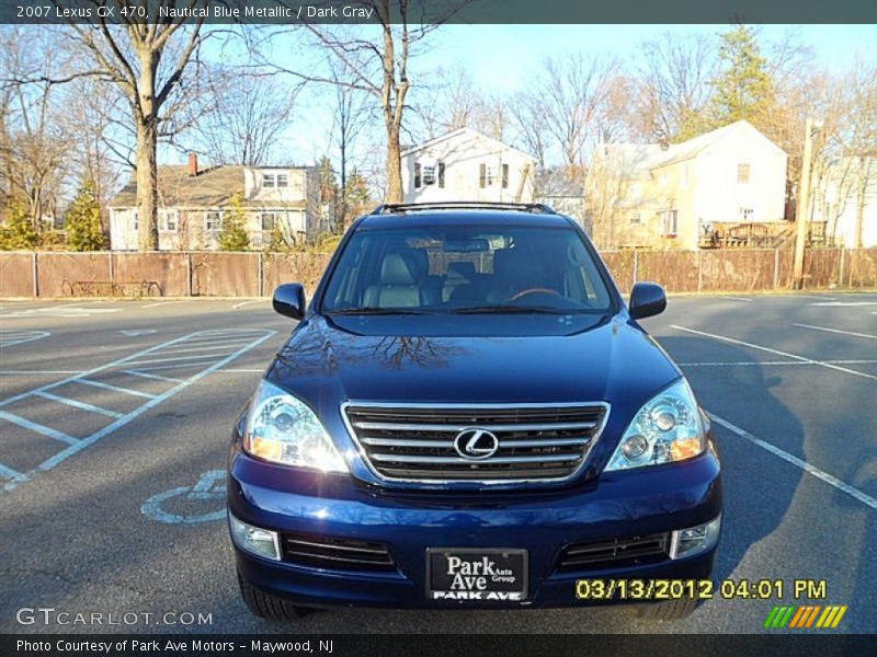 Nautical Blue Metallic / Dark Gray 2007 Lexus GX 470