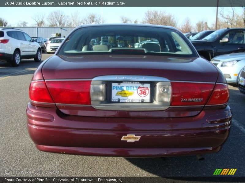 Cabernet Red Metallic / Medium Gray 2004 Buick LeSabre Custom