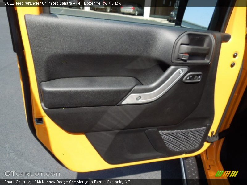 Dozer Yellow / Black 2012 Jeep Wrangler Unlimited Sahara 4x4