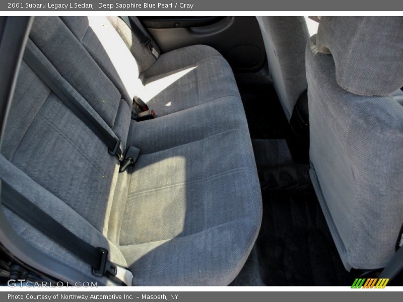 Deep Sapphire Blue Pearl / Gray 2001 Subaru Legacy L Sedan
