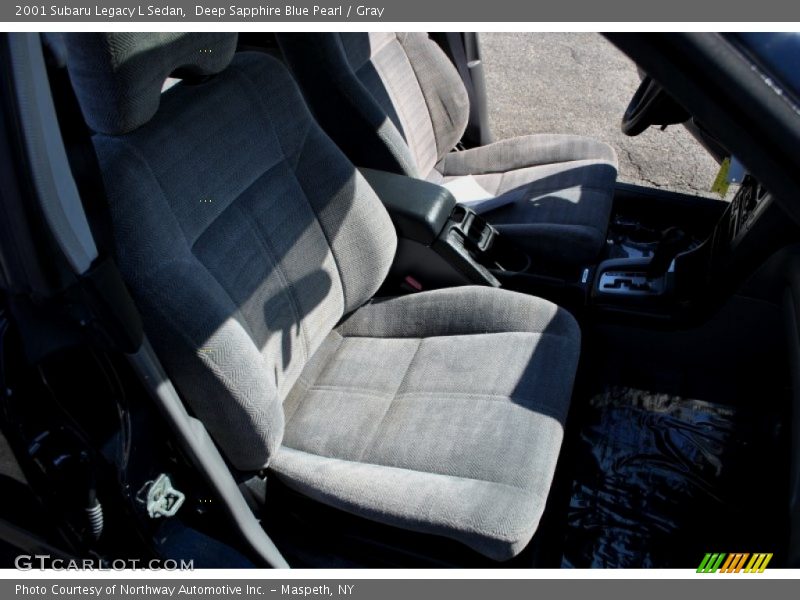 Deep Sapphire Blue Pearl / Gray 2001 Subaru Legacy L Sedan