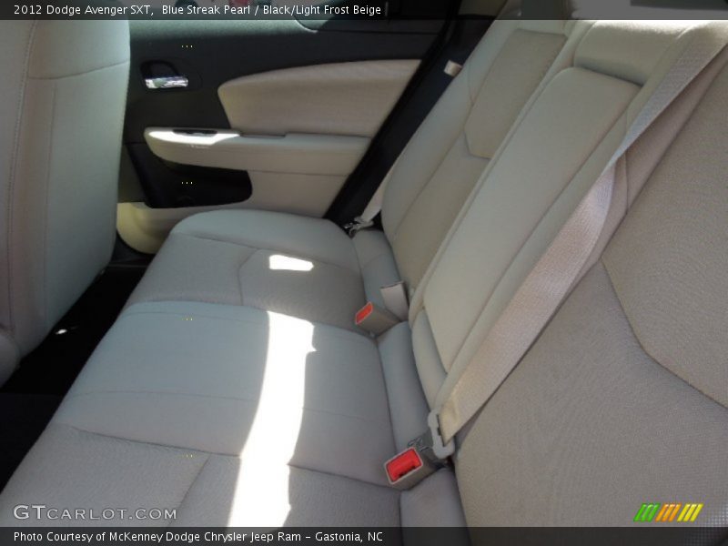 Blue Streak Pearl / Black/Light Frost Beige 2012 Dodge Avenger SXT