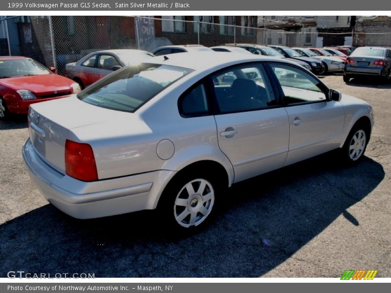Satin Silver Metallic / Black 1999 Volkswagen Passat GLS Sedan