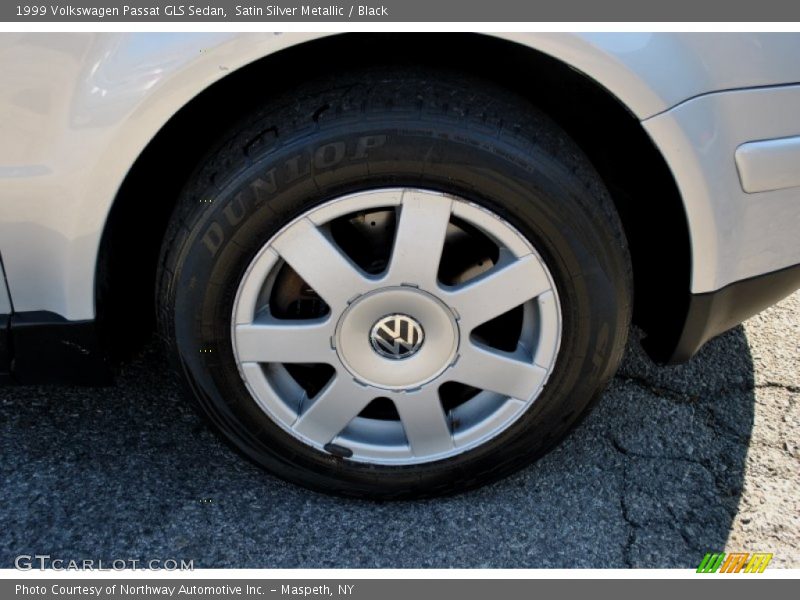 Satin Silver Metallic / Black 1999 Volkswagen Passat GLS Sedan