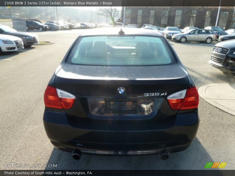 Monaco Blue Metallic / Beige 2008 BMW 3 Series 335xi Sedan
