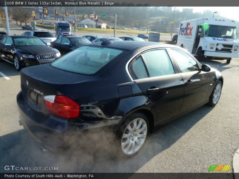 Monaco Blue Metallic / Beige 2008 BMW 3 Series 335xi Sedan