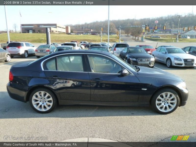 Monaco Blue Metallic / Beige 2008 BMW 3 Series 335xi Sedan