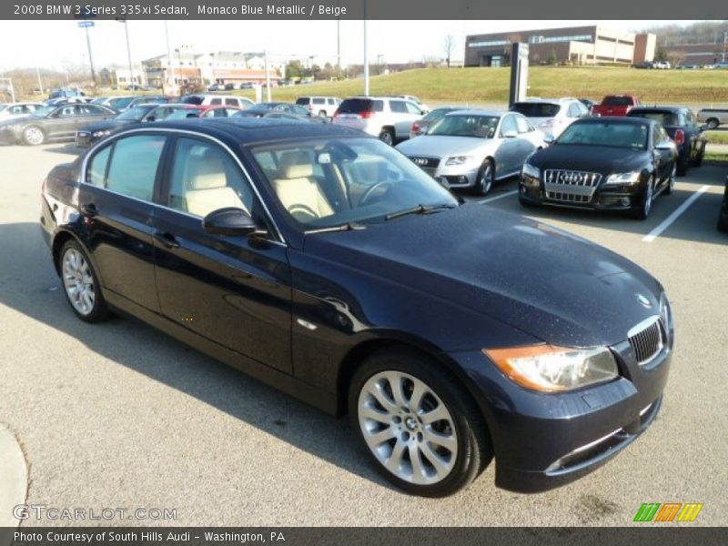 Monaco Blue Metallic / Beige 2008 BMW 3 Series 335xi Sedan
