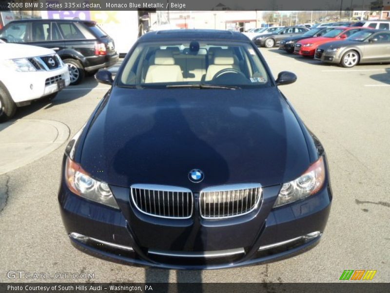 Monaco Blue Metallic / Beige 2008 BMW 3 Series 335xi Sedan
