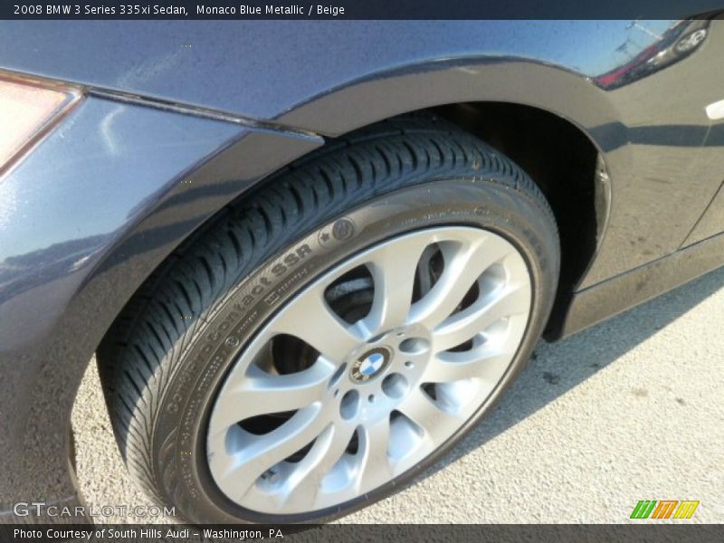 Monaco Blue Metallic / Beige 2008 BMW 3 Series 335xi Sedan