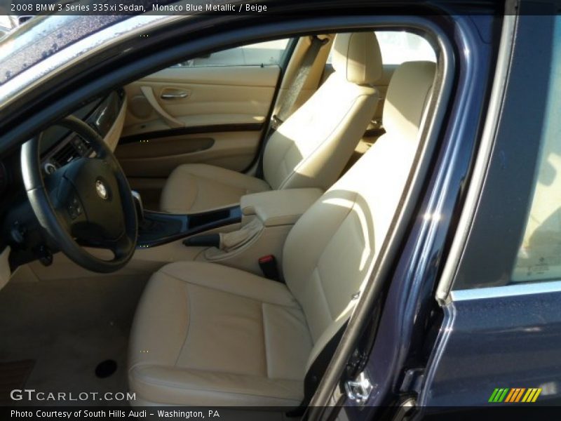 Monaco Blue Metallic / Beige 2008 BMW 3 Series 335xi Sedan