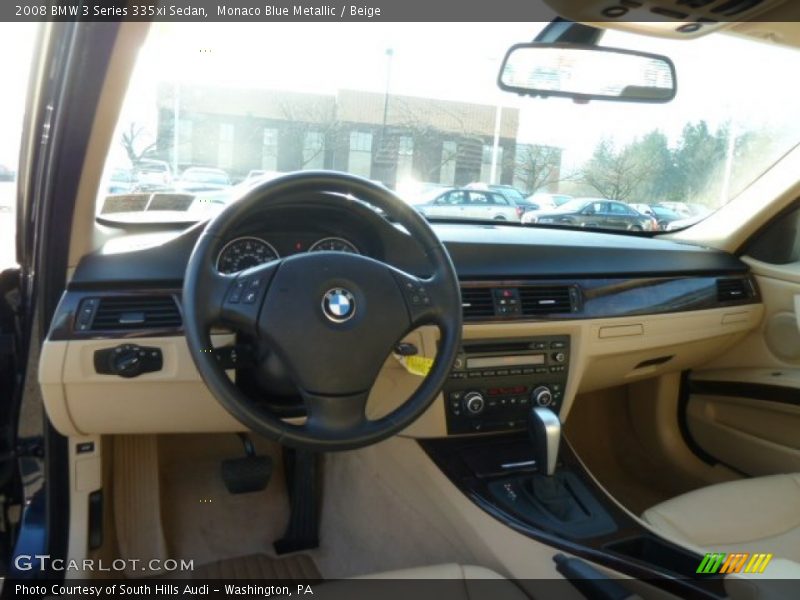 Monaco Blue Metallic / Beige 2008 BMW 3 Series 335xi Sedan