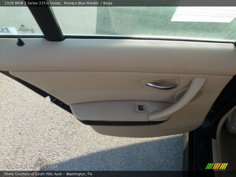 Monaco Blue Metallic / Beige 2008 BMW 3 Series 335xi Sedan