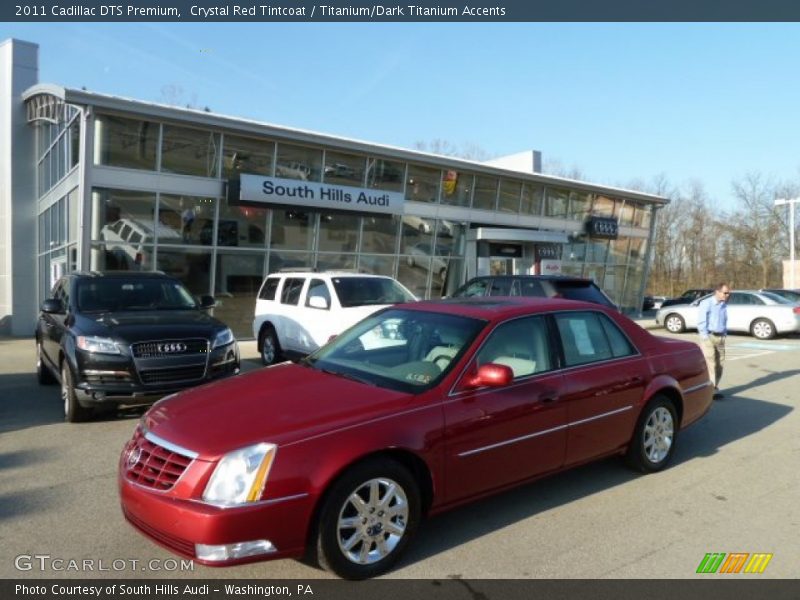 Crystal Red Tintcoat / Titanium/Dark Titanium Accents 2011 Cadillac DTS Premium