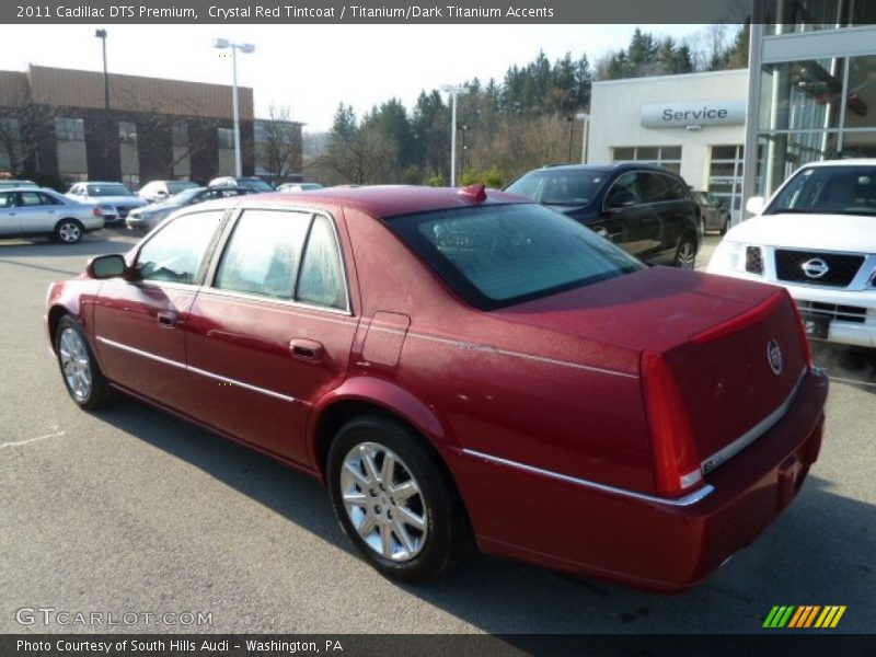 Crystal Red Tintcoat / Titanium/Dark Titanium Accents 2011 Cadillac DTS Premium