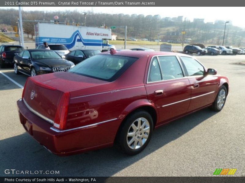 Crystal Red Tintcoat / Titanium/Dark Titanium Accents 2011 Cadillac DTS Premium