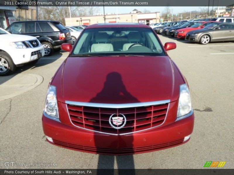 Crystal Red Tintcoat / Titanium/Dark Titanium Accents 2011 Cadillac DTS Premium