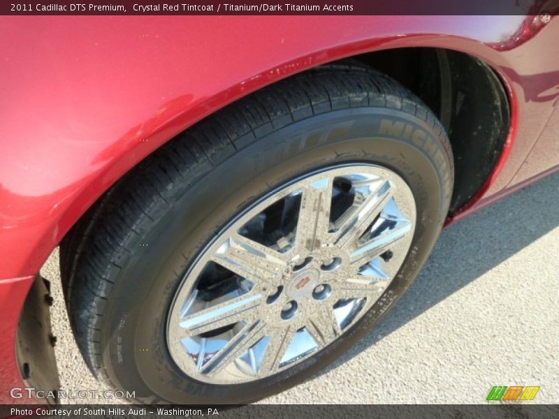 Crystal Red Tintcoat / Titanium/Dark Titanium Accents 2011 Cadillac DTS Premium